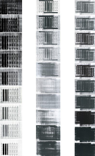 Tres secuencias verticales de impresión gráfica: B.3.E.2.1, B.3.E.2.2 y B.3.E.2.3
